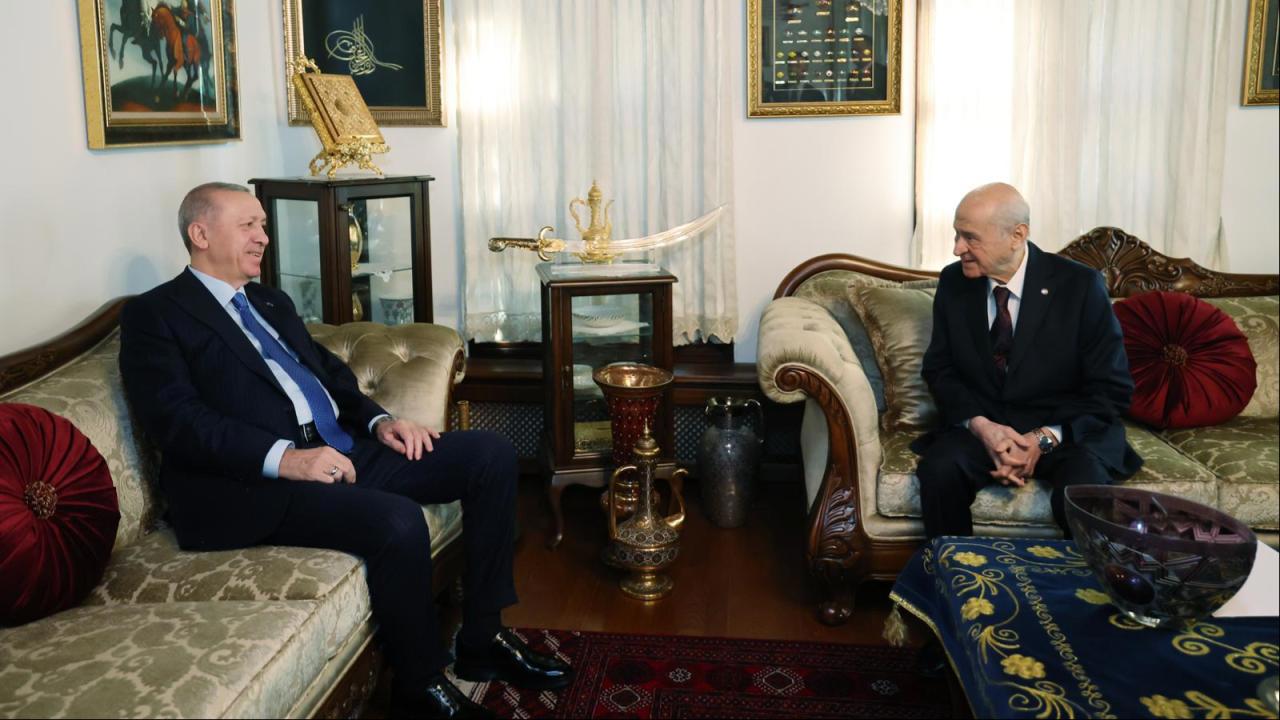 Cumhurbaşkanı Erdoğan ve MHP Lideri Bahçeli'nin Görüşmesi