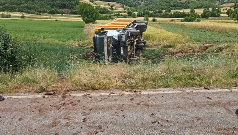Tokat'ta Kamyon Devrildi, Şoför Hayatını Kaybetti: Olayın Detayları