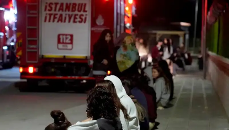 2500 Kişilik Kız Öğrenci Yurdunda Yangın: Panik ve Kaos Anları