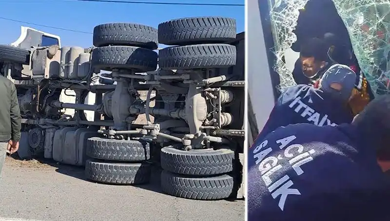 Virajda Kontrolü Kaybeden Kamyon Yan Yattı: Kazanın Ardındaki Sebepler