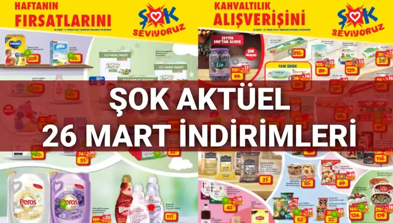 ŞOK Aktüel Kataloğu 26 Mart: İndirimli Ürünlerle Dolu Piknik Masası ve Daha Fazlası!