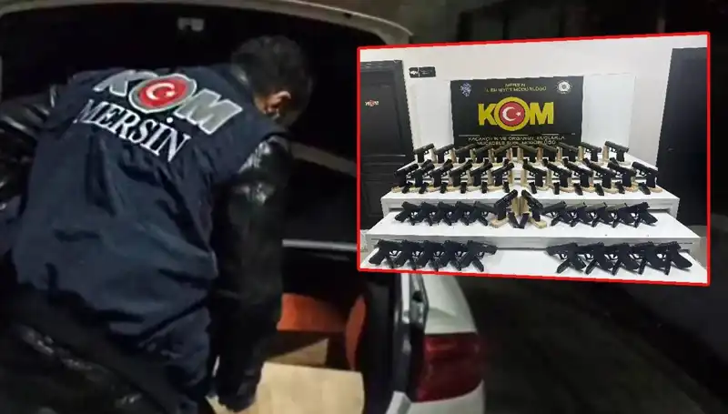 Mersin'de Şok Ele Geçirme: Otomobil Değil Silah Deposuyla Karşılaşıldı