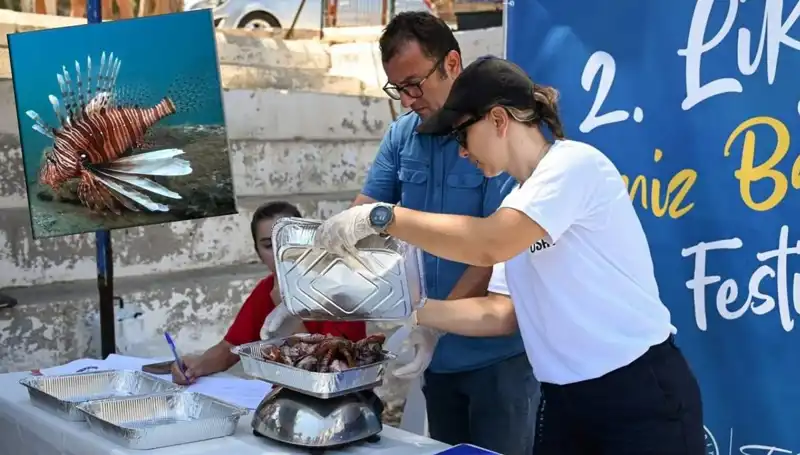 Antalya'da Denizlerimizi Koruma Görevinde İstila Aslan Balığı Avlama Yarışması
