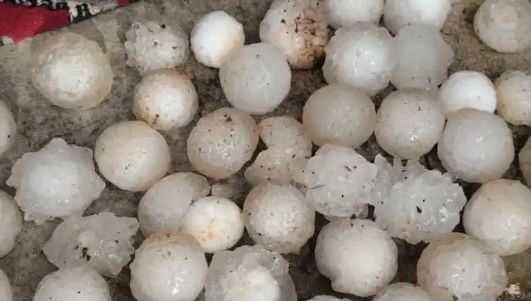Şanlıurfa'da Şok Eden Doğa Olayı: Kar Topu Büyüklüğünde Dolu Yağdı!