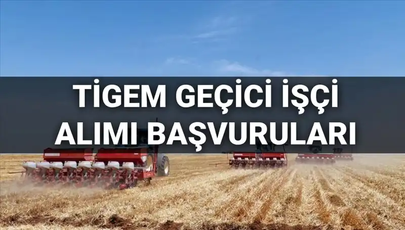 TİGEM 2025 Geçici İşçi Alımı: Başvurular ve Şartlar Neler?